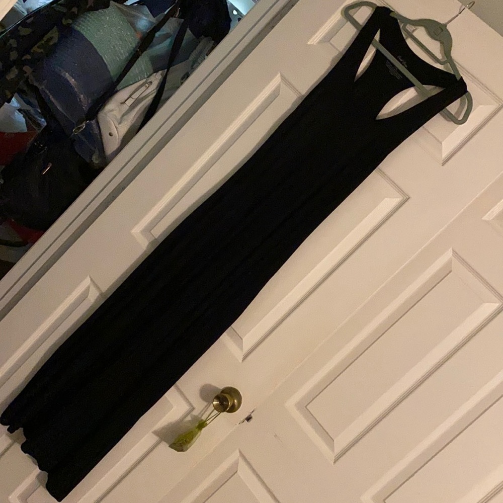 Ladies racer back maxi dress S black EUC
